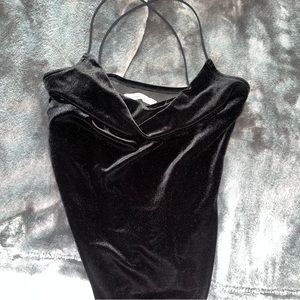 Abercrombie Velvet Cowl Neck Bodysuit